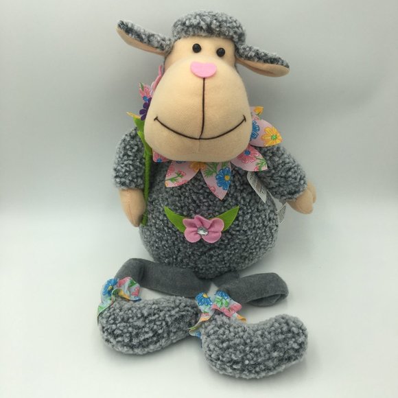 2 Hannas Handiworks Grey Spring Sheep New With Tags - Picture 3 of 12